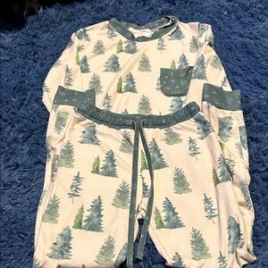 Smocked Sweets Fir Tree Pajamas